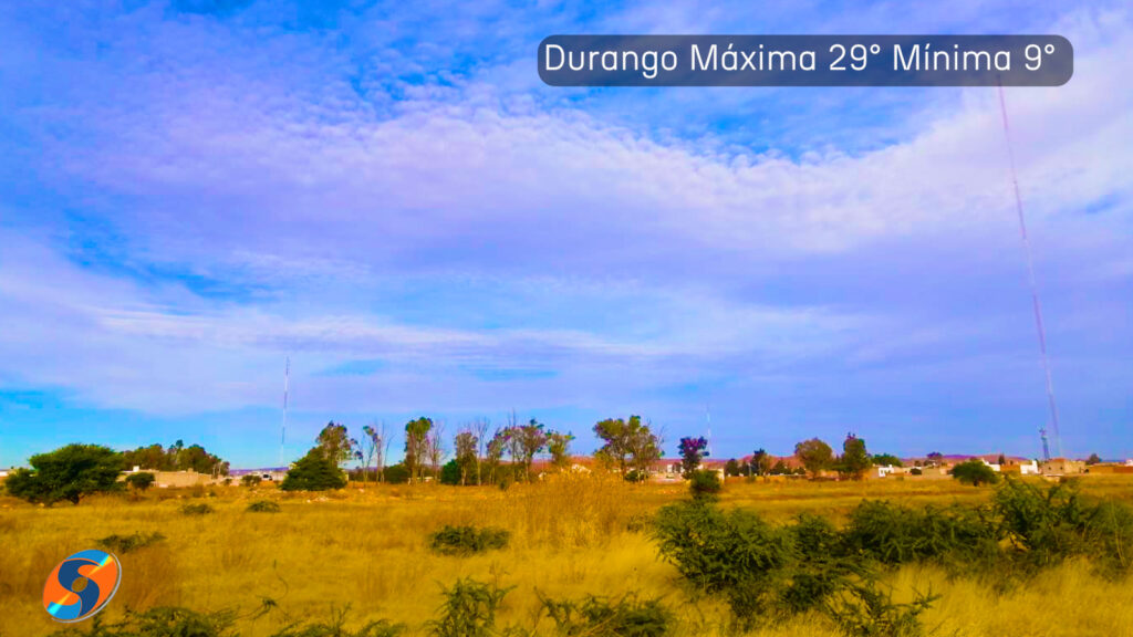 Ambiente frío, con heladas en sierra de Durango.